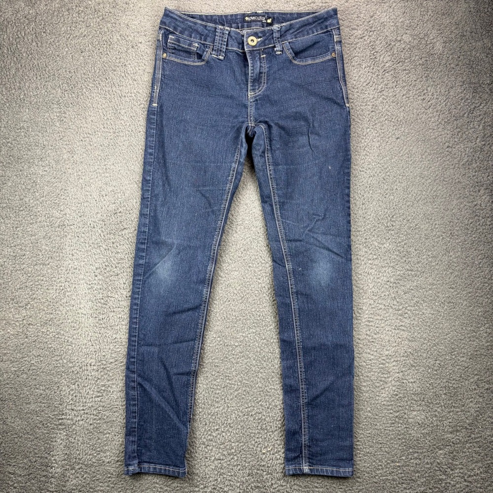 Love Culture Jeans Womens 7 Dark Wash Low Rise Skinny Stretch Denim L1898‎